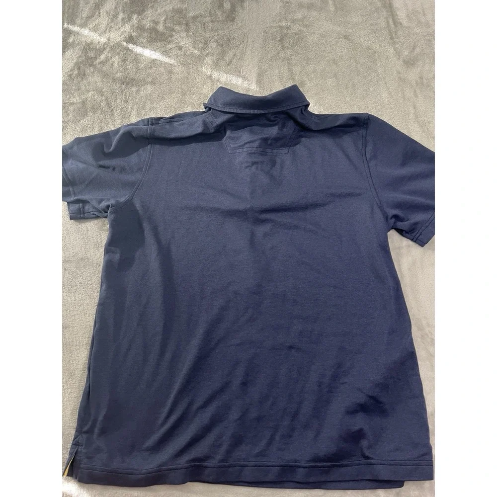 The North Face Mens Shirt Medium Blue Polo FlashDry Short Sleeve 1/4 Zip